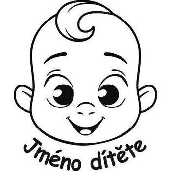 Polep vozidla Dítě v autě - Kluk 3