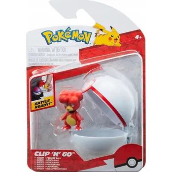 Figurka Pokémoni FIGURKA MAGBY A PREMIER BALL CLIP 'N' GO PKW3139
