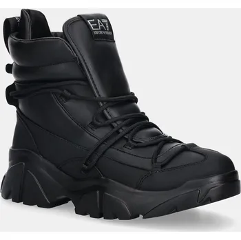 Dámské tenisky Boty EA7 Emporio Armani dámské, černá barva, na platformě, AF18611.7X000335 99X, EUR 37 1/3