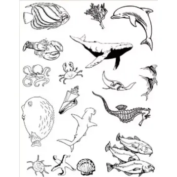 Dětské razítko Gelová razítka- Podmořský svět