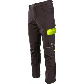 Pracovní obuv Zateplené softshellové kalhoty POLSTAR Seven Kings RIVAL černo/žluté M