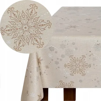 ubrus Vánoční ubrus na stůl UBRUS Skvrnitý cerátový ozdobný 140x180 Gosia