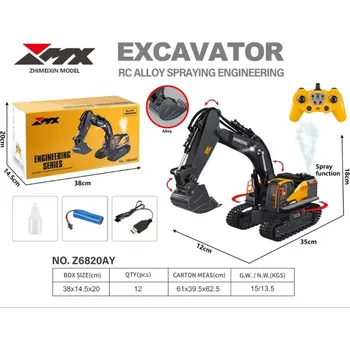 RC model Ramiz R/C bagr s kovovou lžící s funkcí kouře