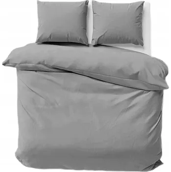 Povlečení Sada povlečení šedá bavlněná 200x220 cm 3 dílná