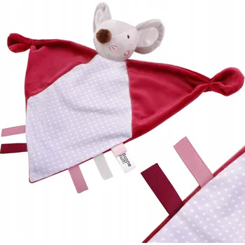 plyšák DEKA MAZEL PLYŠOVÝ MAZLÍČEK PŘÍTULNÍČEK MYŠKA MINKY PRO MIMINKA PLYŠOVÁ HRAČKA SENZORICKÁ MĚKKÁ