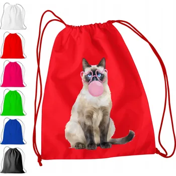 Obraz ČERVENÝ SÁČEK DO ŠKOLKY, ŠKOLY, NA TV - DÁREK VÁNOČNÍ KOČKA