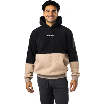 Pánská mikina Pánská mikina Bauer Polar Fleece Hoodie Black/Tau M