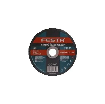 Řezný kotouč Řezný kotouč na kov Festa 22253 150 x 1,6 x 22,2 mm