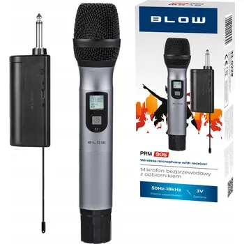 Mikrofon Bezdrátový mikrofon Blow PRM906 pro karaoke, konektor JACK 6.3 mono