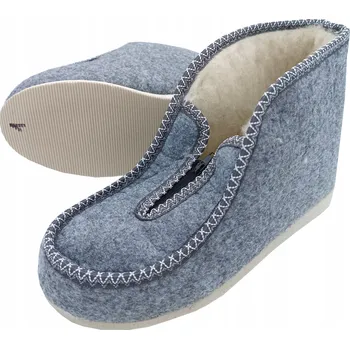 Dámské pantofle Filcové bačkory lehké pantofle teplé domácí boty bamboše na zip vlna dámské 37