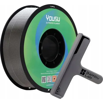 3D tisk Filament do 3D tiskárny FDM 1,75 mm Šedý 1 kg Bez deformací, Precizní