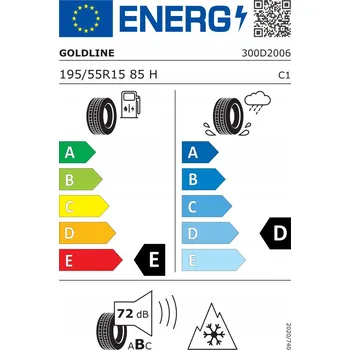 Zimní osobní pneu Zimní pneumatika Goldline Winter-GLW1 195/55 R15 85 H s přilnavostí na sněhu (3PMSF)