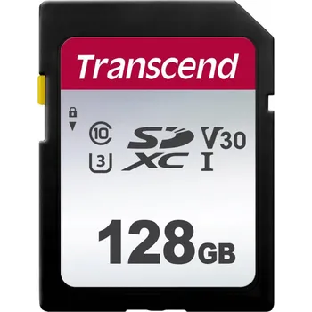 Paměťová karta TRANSCEND 300S 128 GB SD karta SDXC 95MB/s UHS-I C10 V10