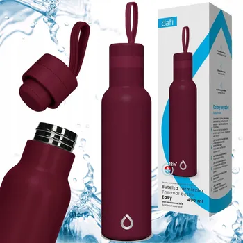 Termoska Termoska Dafi EASY, nerezová ocel, 0,49 l, bordó