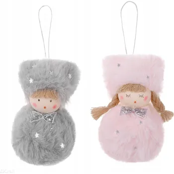 Obraz Ozdoby holčička a chlapeček 10 cm růžová, šedá