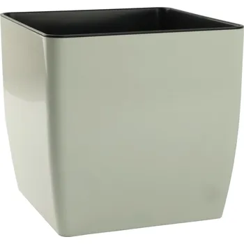 Květináč Květináč plast šedý Viking 16 cm x 16 x 15,5 cm