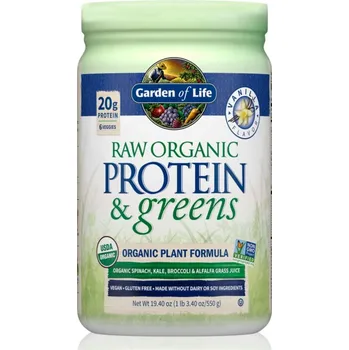 Protein Garden of Life RAW Protein & Greens Organic rostlinný protein příchuť Vanilla 550 g