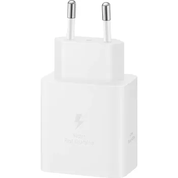 EP-T4511XWE Samsung USB-C 45W Cestovní nabíječka + USB-C Datový Kabel White (Pošk. Balení)