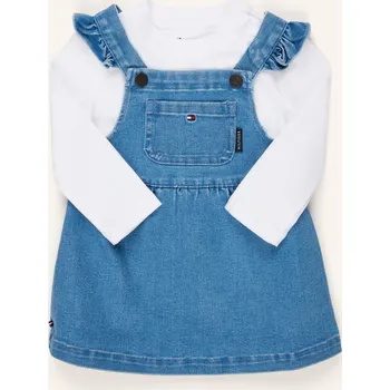 Dámské šaty Tommy Hilfiger Sada: Džínové Šaty S Laclem A Tričko S Dlouhým...