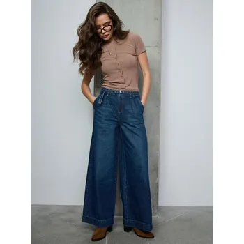 Dámské džíny Sinsay - Džíny wide leg - námořnická modrá - 927FI-95J - 927FI-95J-34