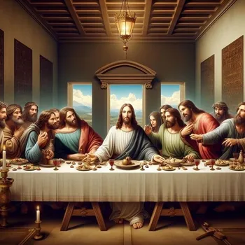 Diamantové malování Norimpex Diamantový obrázek Poslední večeře Páně 30 x 40 cm