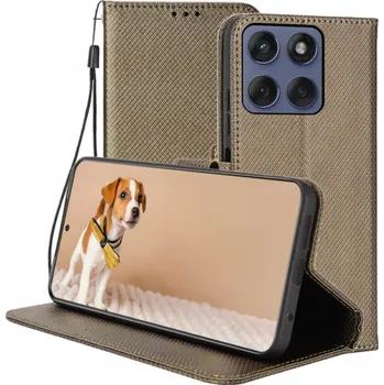 Pouzdro na mobilní telefon Pouzdro s klopou B24 pro Motorola Moto G86 hnědé