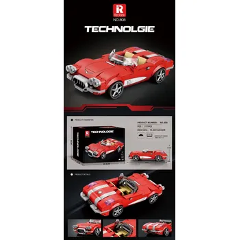 ostatní stavebnice Ramiz Convertible Red 311-el. sada cihel.