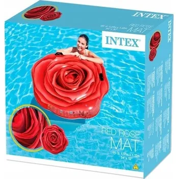 Intex 58783EU Červená nafukovací matrace do bazénu a na pláž matrace Vinyl