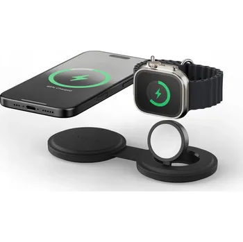 Indukční nabíječka pro iPhone, Apple Watch, cestovní Magsafe Satechi OntheGo
