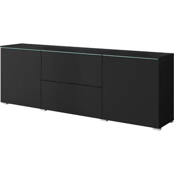 Komoda Komoda Bratex 180 x 35 x 62 cm černá matná