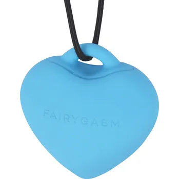 FairyGasm PleasureStone vibrační stimulátor ve tvaru srdce modrý