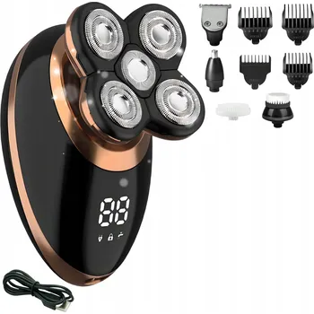 Holicí strojek HOLICÍ STROJEK 5D IPX7 VODĚODOLNÝ S RYCHLÝM USB NABÍJENÍM PRO MUŽE