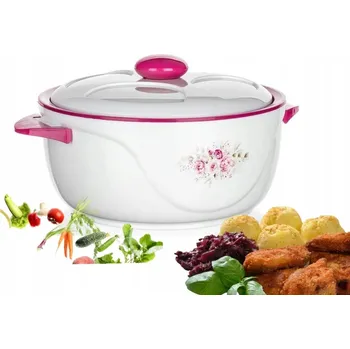 Termoska Termoska na jídlo TERMOSKA OBIADOWY termohrnec box na oběd 3,5 L RŮŽOVÁ