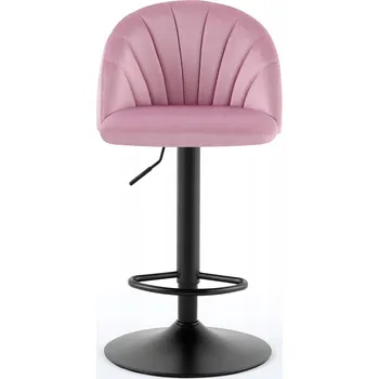 Jídelní židle Moderní otočná jídelní židle s měkkým čalouněním Quasar Růžová