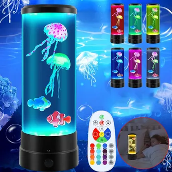 Lampička LED LAMPA DO AKVÁRIA S MEDÚZAMI, MĚNÍCÍ BARVY, 17 BAREV