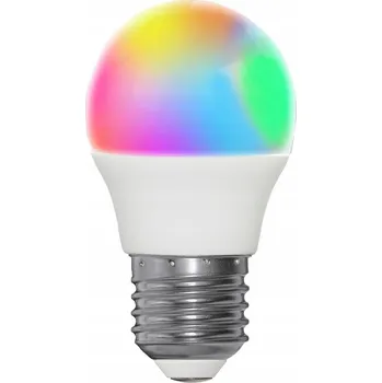 Žárovka Chytrá LED žárovka E27 4,9W G45 RGB+W 2700K WiFi