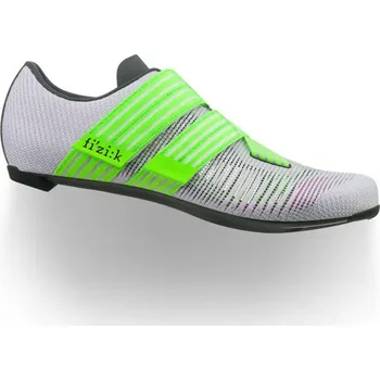 Pánské cyklistické tretry Silniční tretry Fizik Vento Powerstrap Aeroweave Light Violet/Neon Green 45