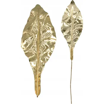 umělá květina Umělé PALMOVÉ LISTY květiny do VÁZY na hrob OZDOBNÉ zlaté 60 cm
