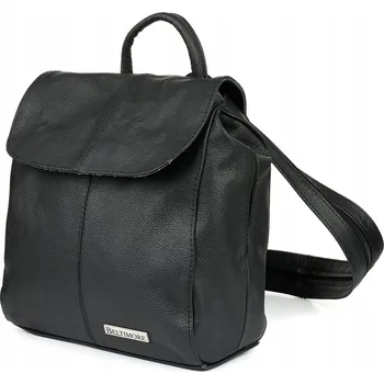 Městský batoh Dámský kožený Batoh s klopou, pevný, velký, elegantní, prostorný Beltimore