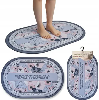 Koupelnová předložka KOUPELNOVÁ PŘEDLOŽKA RYCHLESCHNOUCÍ KOBEREC DO VANY SPRCHY PROTISKLUZOVÁ 38x58cm