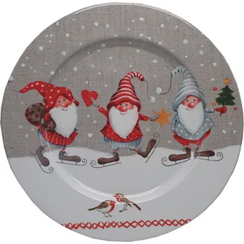 Talíř Goba Talíř plechový Skřítci bruslaři