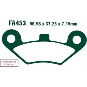 Brzdová destička Brzdové Destičky EBC FA453TT