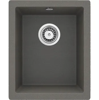 Granitový dřez Jednokomorový granitový dřez Deante CORDA šedý