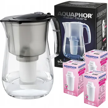 Filtrace vody Filtrační konvice Aquaphor Provence 4.2 l s počítadlem se 3 vložkami A5, černá