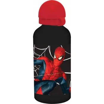 Láhev Hliníková láhev Spiderman Dark s uzávěrem 500 ml