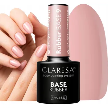 Přípravek na nehty Claresa Kaučuková báze pro hybridní laky na nehty Rubber Base 9 5ml