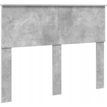 Čelo postele s čelo Betonově šedá 135 cm Kompozitní dřevo