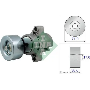 Napínák, žebrovaný klínový řemen Schaeffler INA 534 0453 10