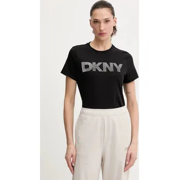 Dámské tričko Bavlněné tričko Dkny dámské, černá barva, DP6T1557 99X, vel. M