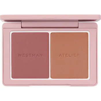 Tvářenka Westman Atelier Baby Cheeks Powder Blush Duo, sable + suede